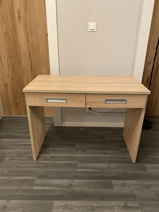 Biurko toaletka dąb sonoma z szufladami 100cm