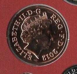 Inglaterra - - - "Carteira Anual BNC-2012" - - - - - Moedas
