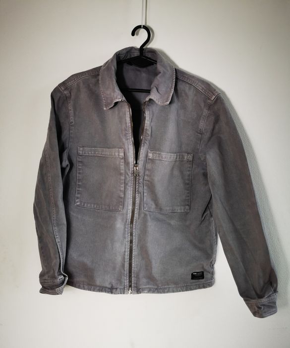 Kurtka koszulowa jeansowa męska, zara, rozmiar S