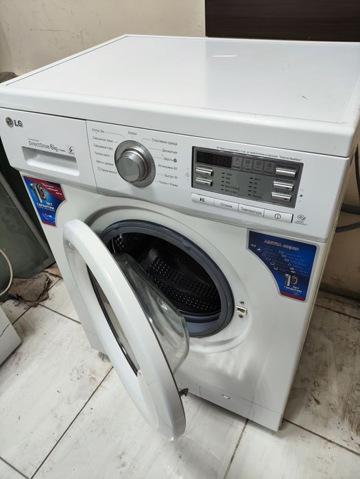 Компактная стиральная машина 6кг LG DirectDrive с гарантией, доставкой