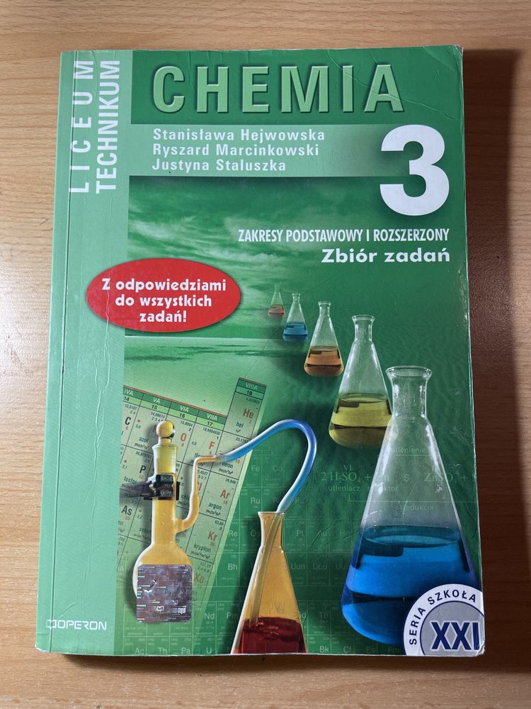 Chemia 3 zbiór zadań zakres podstawowy i rozszerzony operon Hejwowska