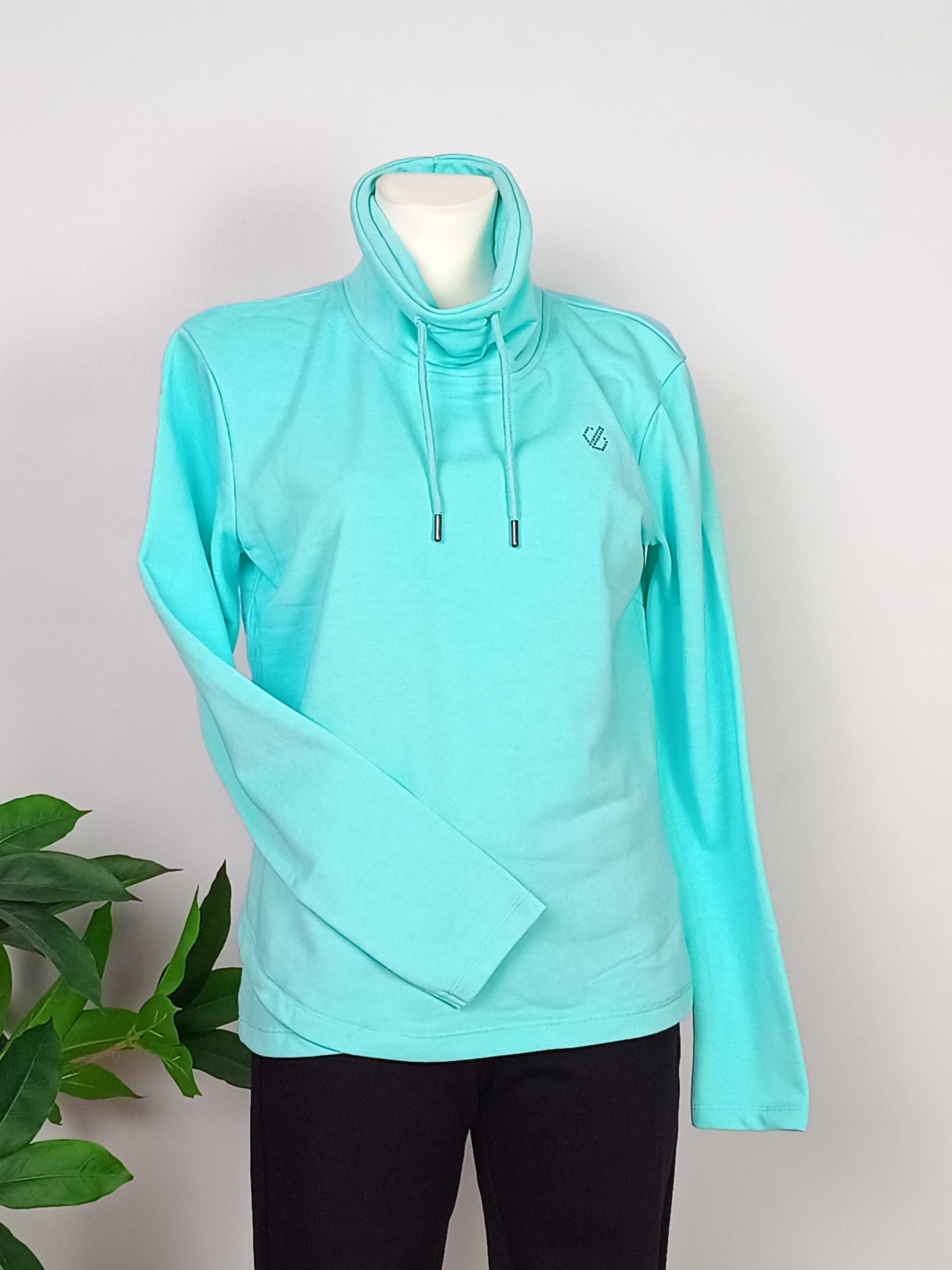 Nowa niebieska bluza golf wysoki kołnierz bawełniana damska Dare2b 36