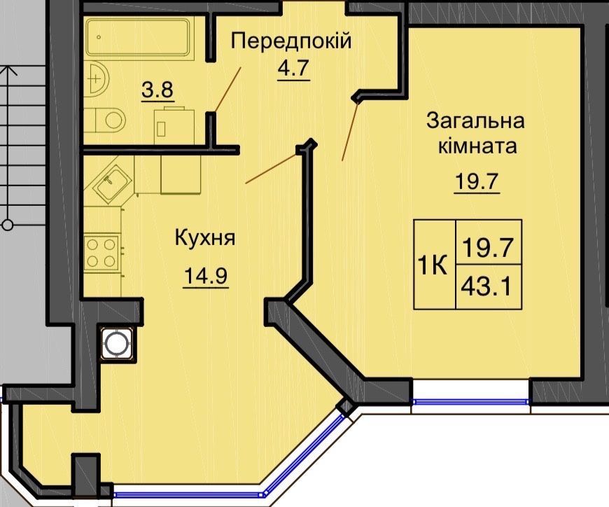 Продам квартиру в зданому будинку ЖК СОФІЯ РЕЗИДЕНС, поряд Київ