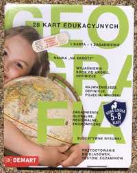 Geografia 28 kart edukacyjnych klasa 5-8