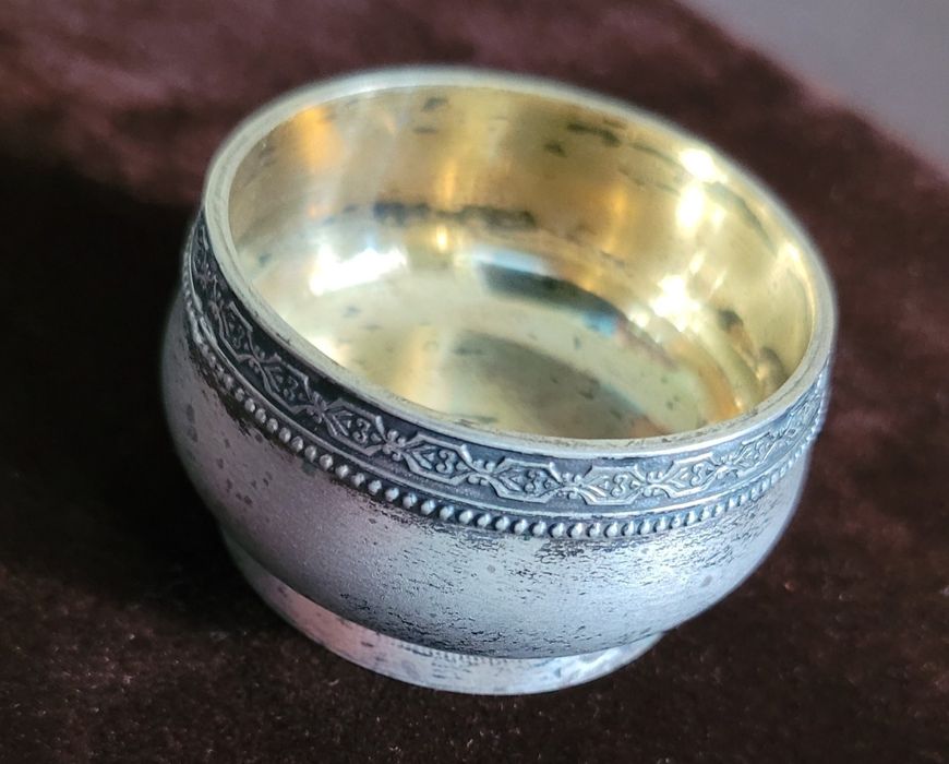 Серебряннач солонка,875 пробы.