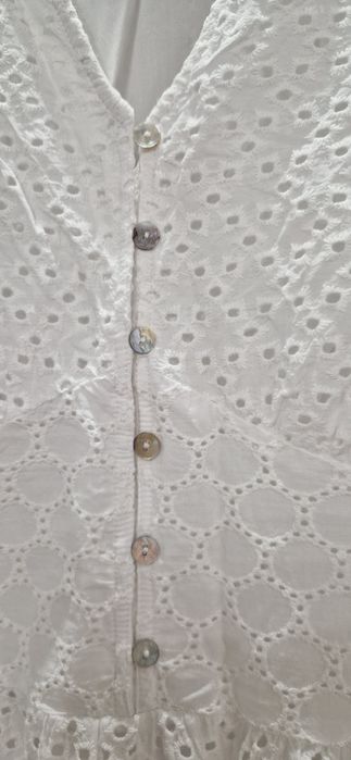 Tatuum biała,letnia sukienka z haftem rozmiar 42