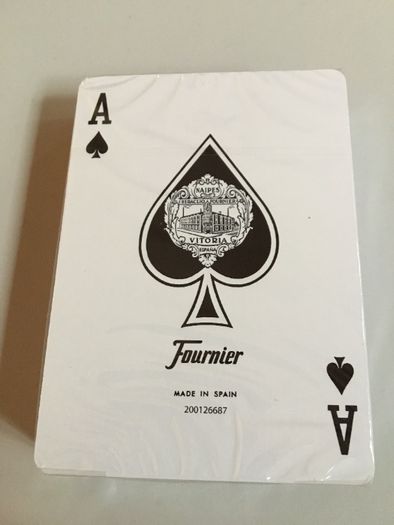 12 baralhos cartas marca Fournier 18-00 (6 azuis e 6 vermelhos)