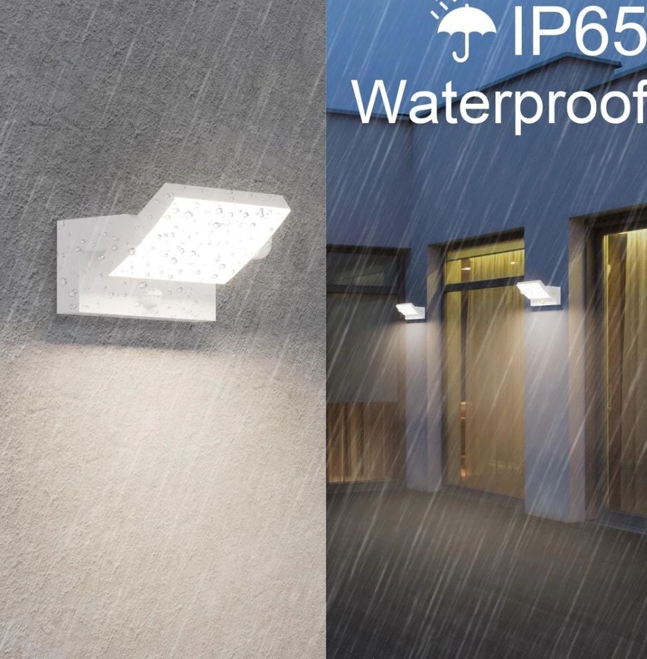 Klighten 24W zewnętrzna lampa zewnętrzna z czujnikiem ruchu