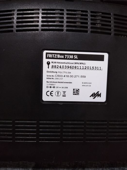 Маршрутизатора FRITZ!Box 7330SL