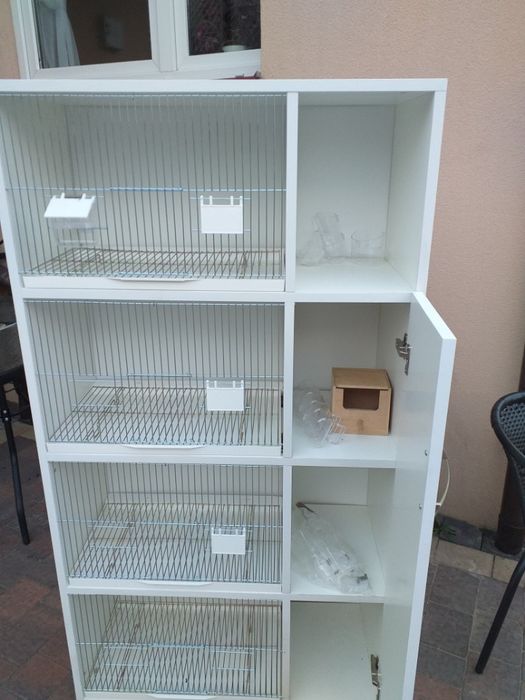 Klatka regał woliera na ptaki papugi kanarki ozdobne