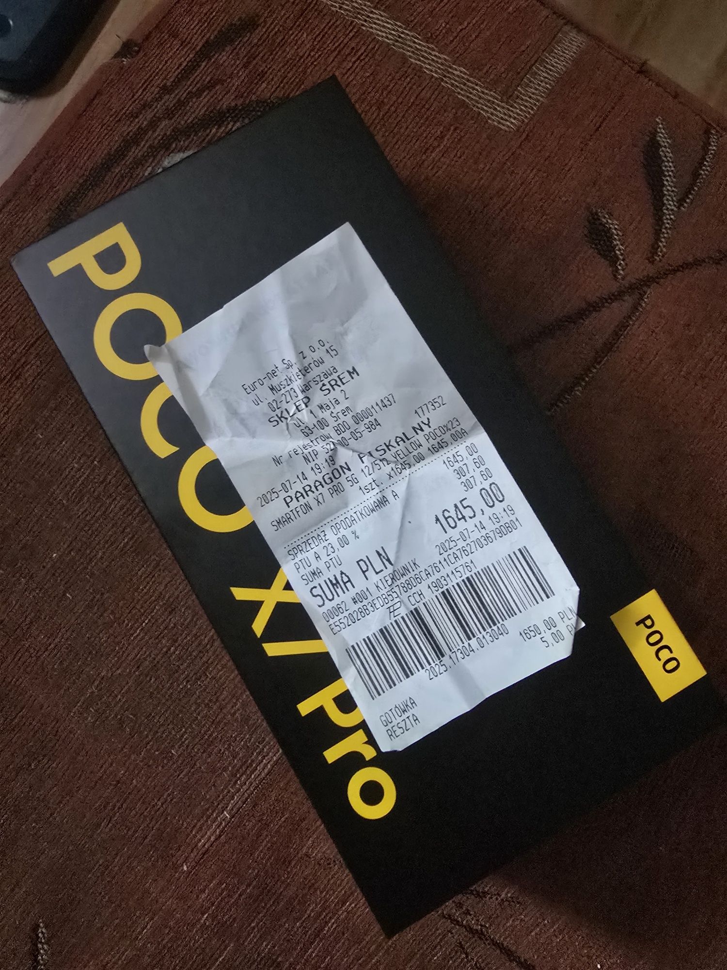 Poco x7 pro 12/512