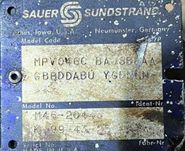 Sauer Sundstrand MPV046CBAJSBBAAGBBDDABU YGDNNN Pompa hydrauliczna