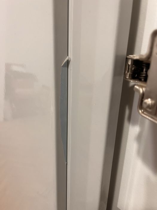 Drzwi do szafy IKEA PAX model FARDAL 5 sztuk połysk jasnoszary+zawiasy