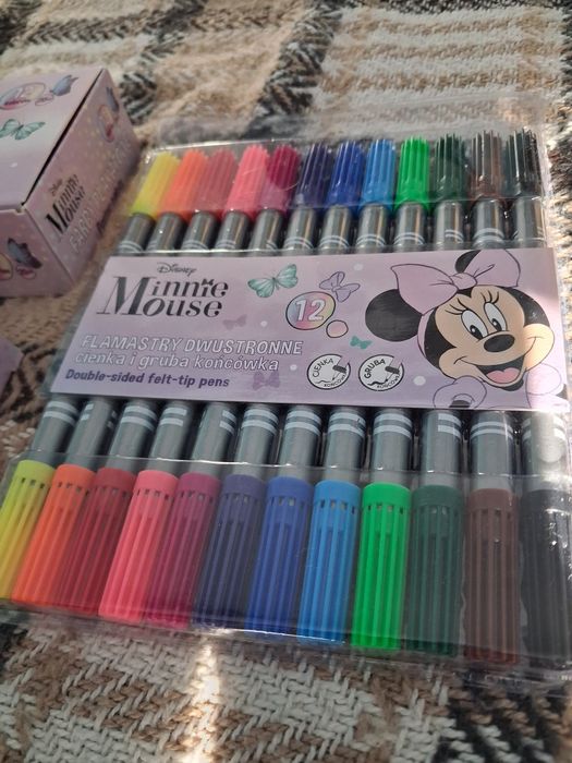 MEGA wyprzedaż! Myszka Minnie zestaw flamastry klej farby plastelina