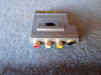 Adaptador Scart - RCA/S-video + cabo Scart- RCA