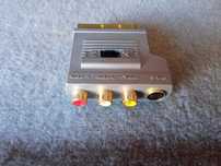 Adaptador Scart - RCA/S-video + cabo Scart- RCA