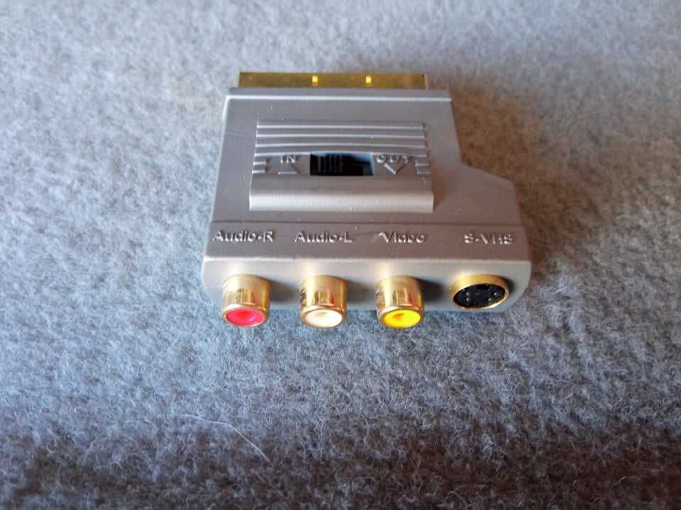 Adaptador Scart - RCA/S-video + cabo Scart- RCA