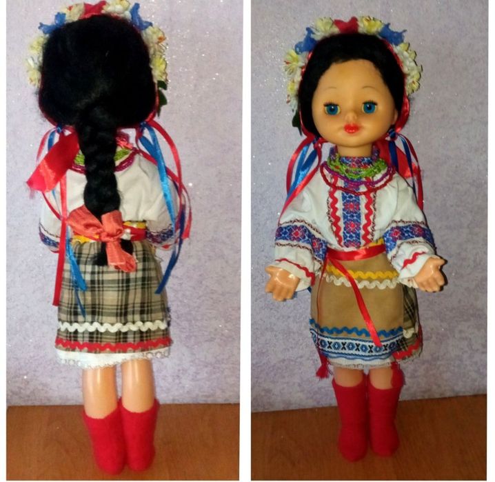Кукла СССР. 50 см. Оксана. Украинка. Паричковая.