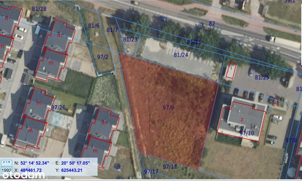 Teren inwestycyjny Babice Nowe 2066m2