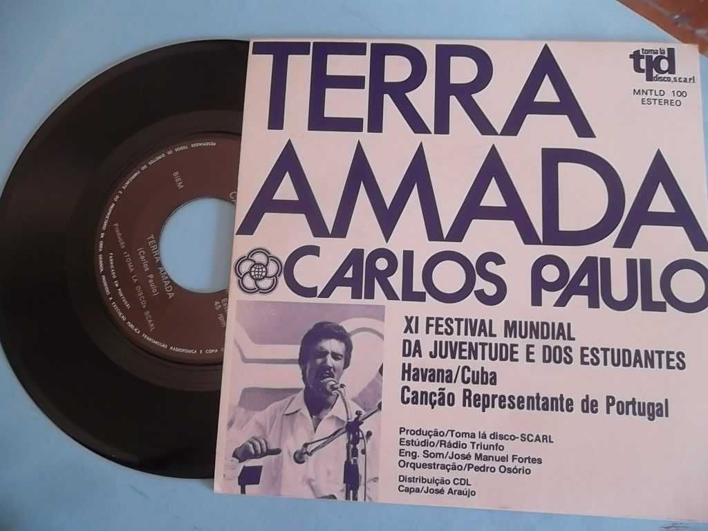 Grupo Trovante / Carlos Paulo ‎– Nuvem Negra / Terra Amada (1978)