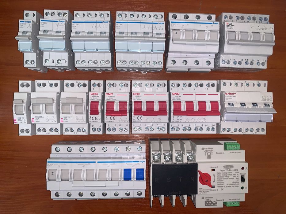 Перемикач 25-63А Hager sft240 263 340 463 440 140 125 132sfb232225 АВР
