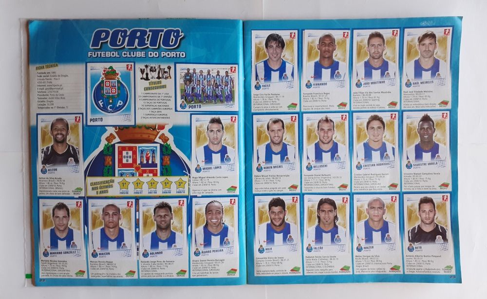 Caderneta Completa Panini Superliga Futebol 10-11 Com Capa Protetora
