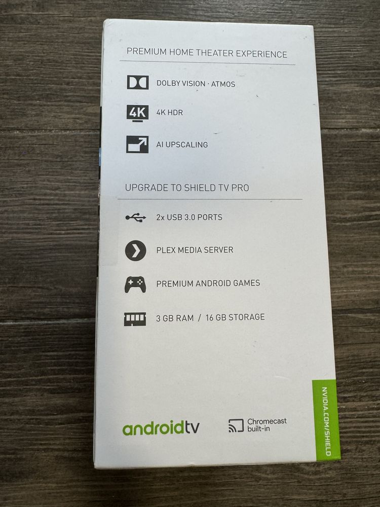 Nvidia Shield TV Pro запакована