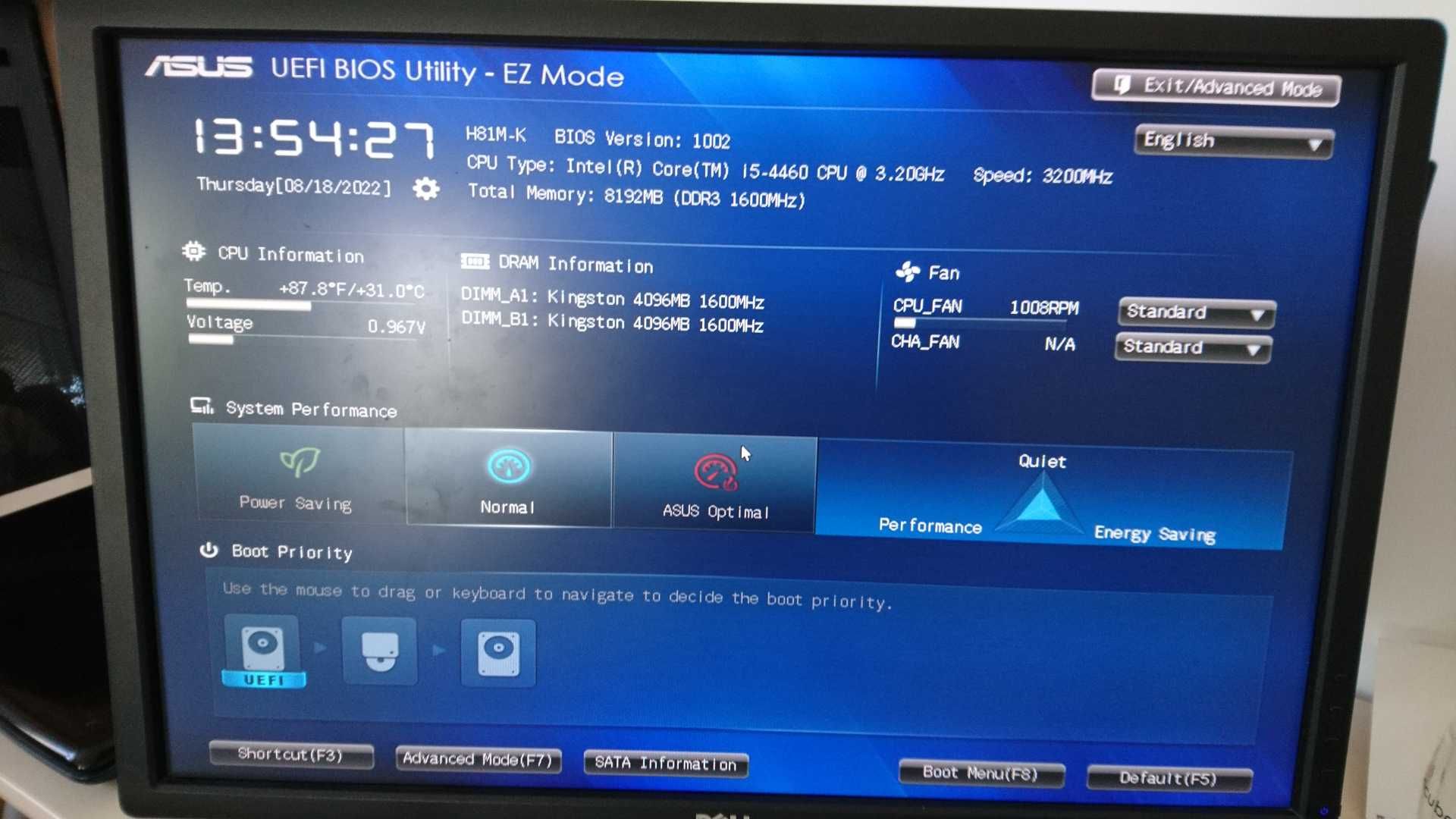 Desktop Mid-Range/i5-4460-3,2Hz/8Gb/1Tb