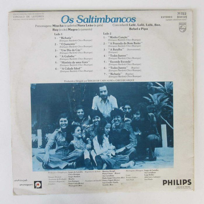 OS SALTIMBANCOS (Chico Buarque, Nara Leão) (LP)
