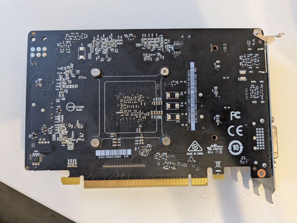 Karta graficzna GTX 1050 Ti 4GB MSI Aero HDMI DP sprawna
