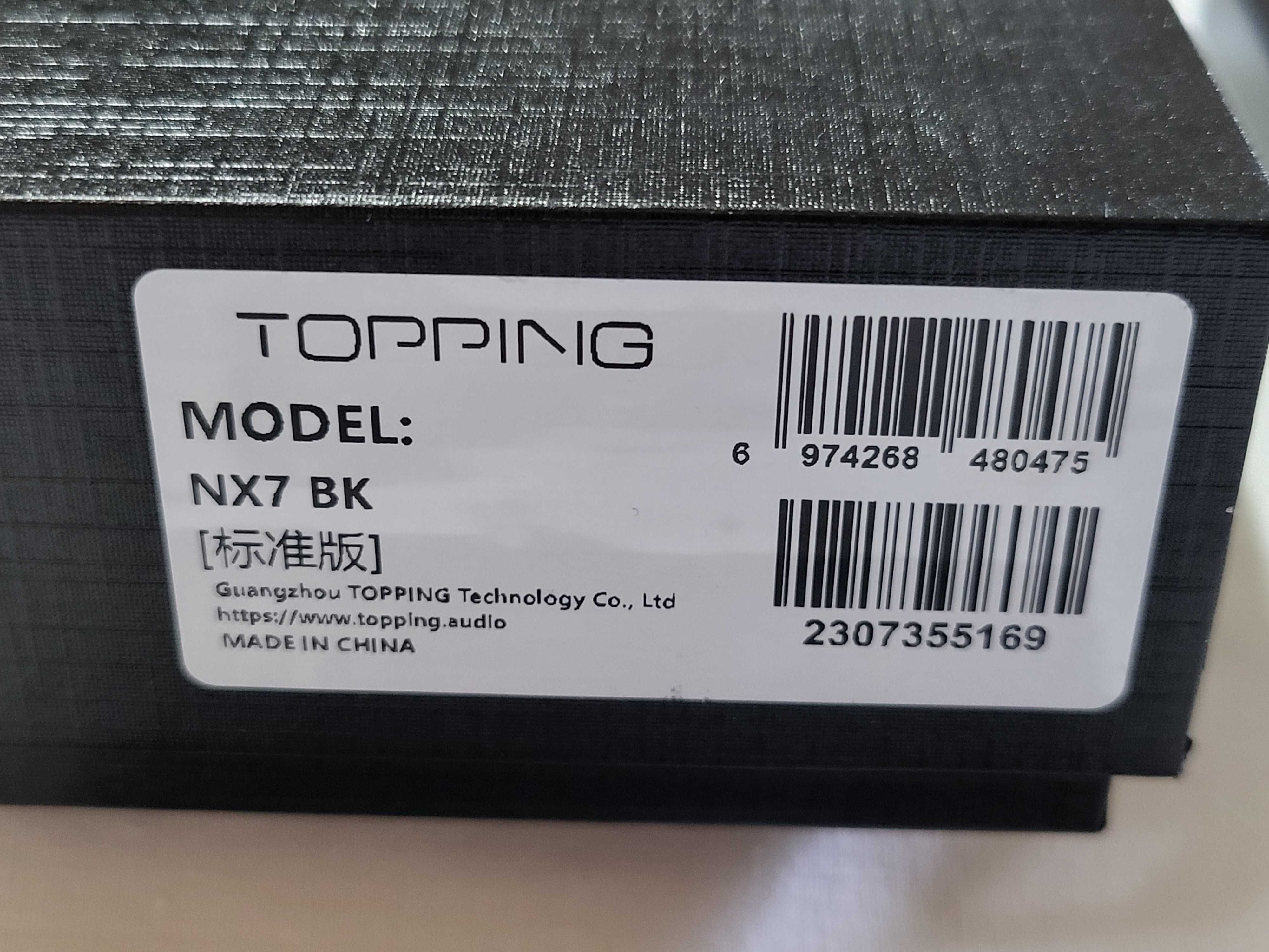 Потужний портативний підсилювач для навушників TOPPING NX7
