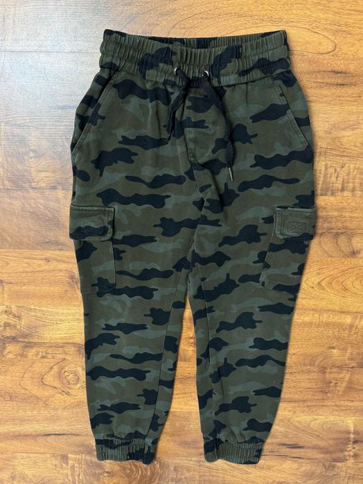 Spodnie dresowe cargo bojówki moro khaki dresy dresiki Mono 128 8