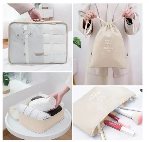 Сумка дорожня, органайзер для речей 8 предметів в 1