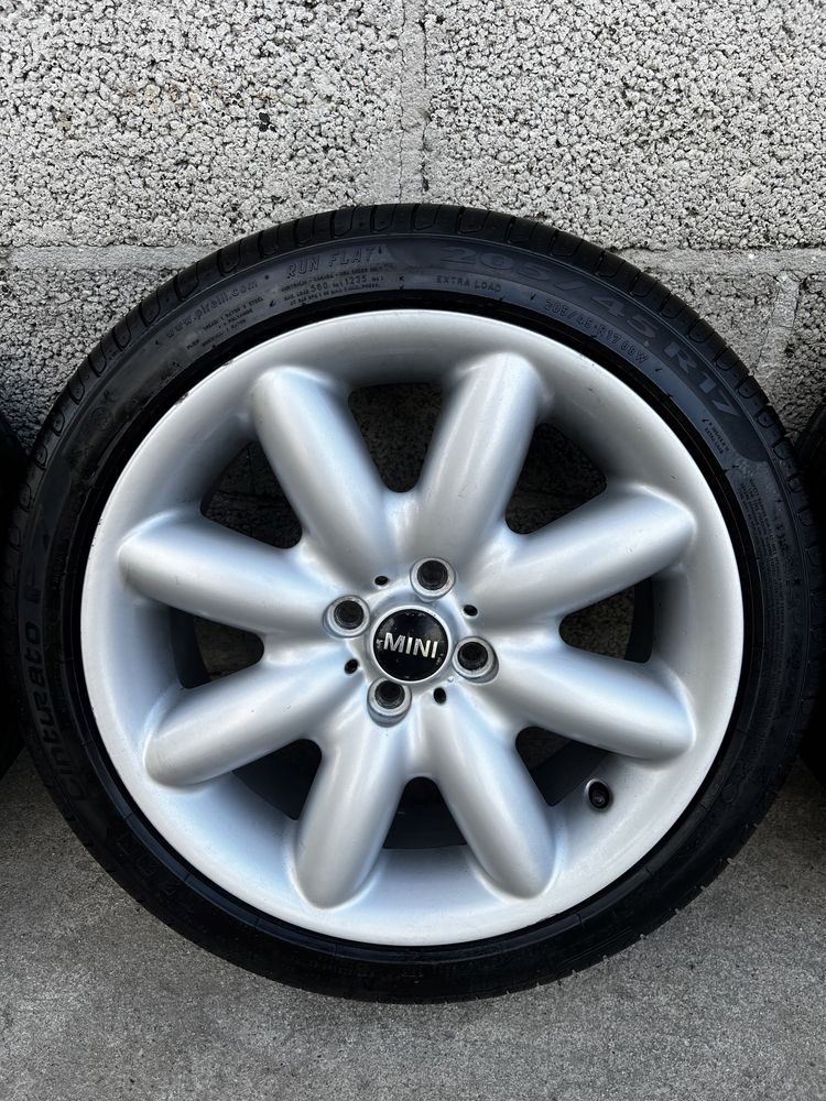 Oryginalne Alufelgi R17 4x100 Mini Cooper Opony Letnie 205/45/17