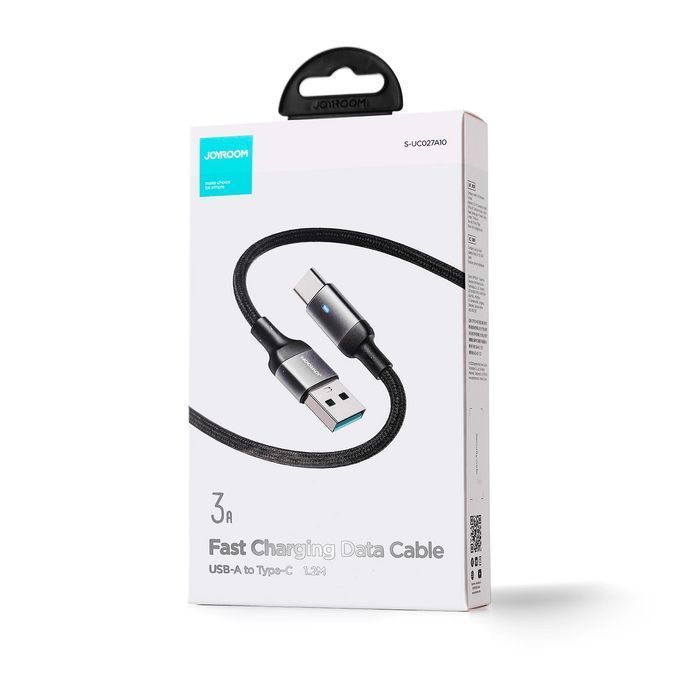 Joyroom kabel USB - USB C 3A A10 Series 1,2m czarny