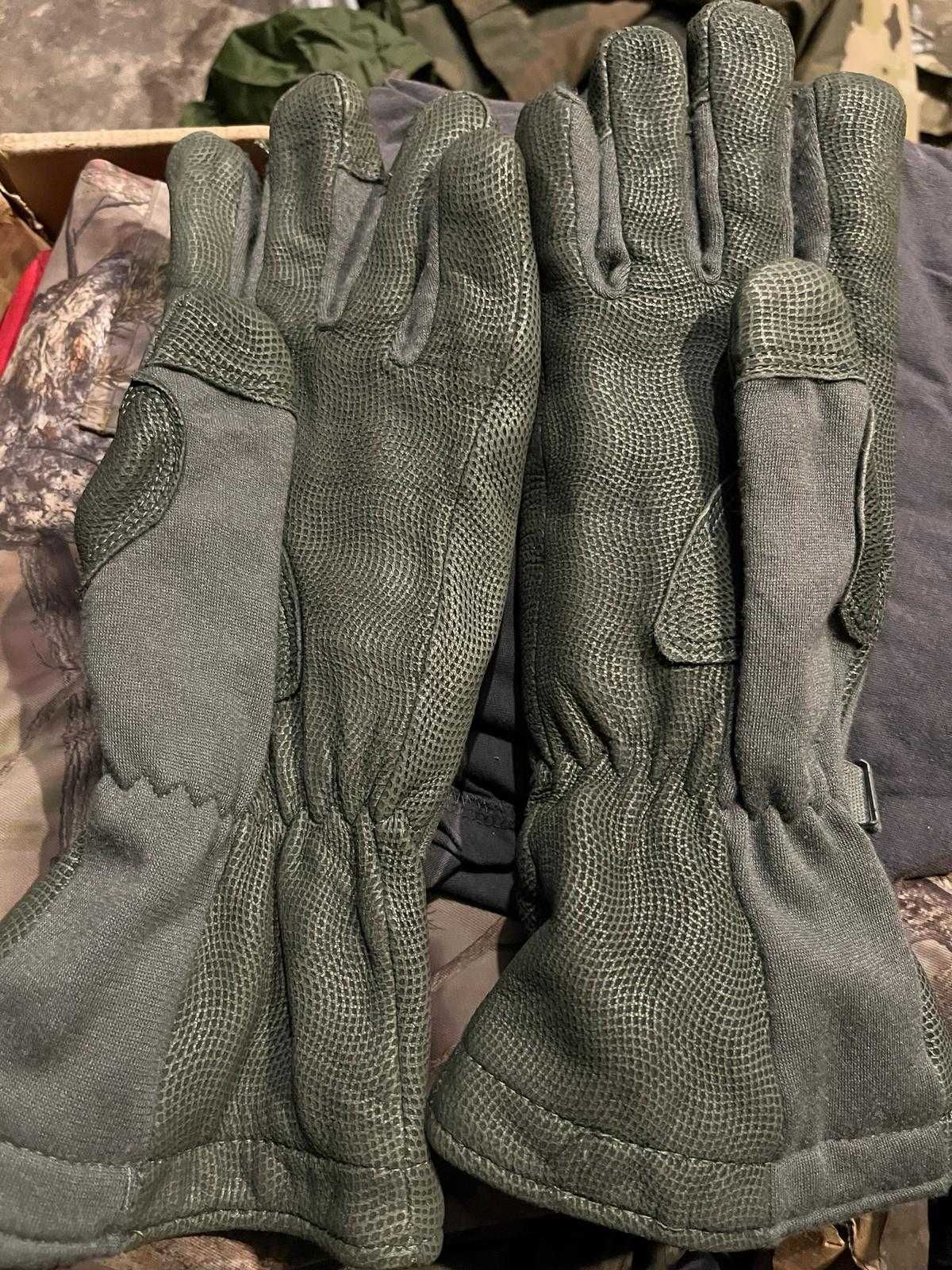 Rękawice taktyczne zimowe Masley GORE-TEX US Army FOLIAGE skóra NOMEX