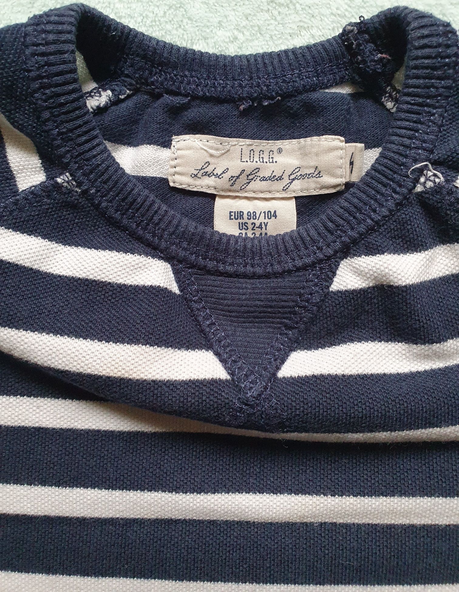Bluza w paski marki H&M L.O.G.G (98-104cm)