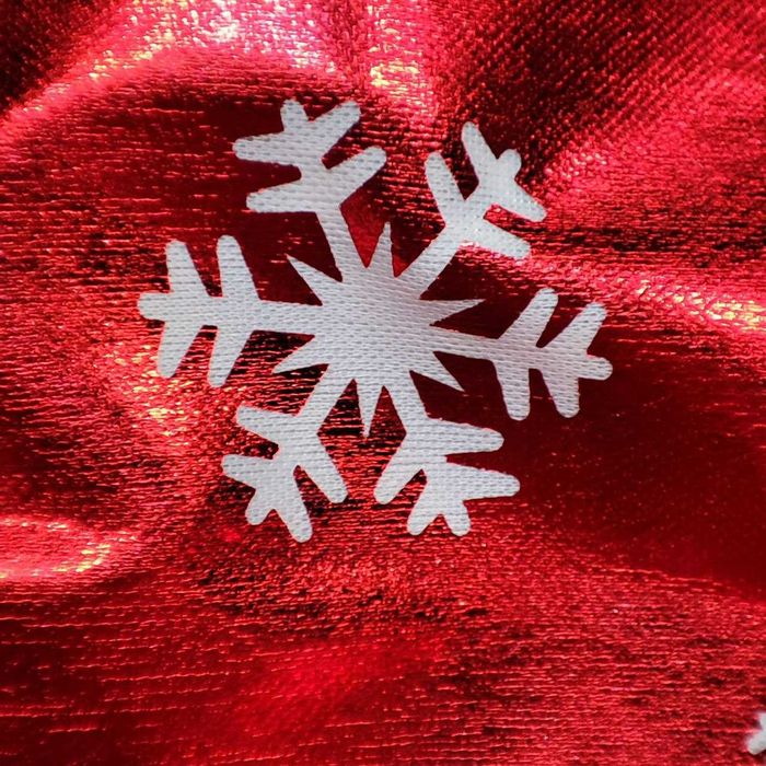 Колпак (шапка) Санта Клауса новогодний Атлас КРАСНЫЙ Унисекс Взрослый