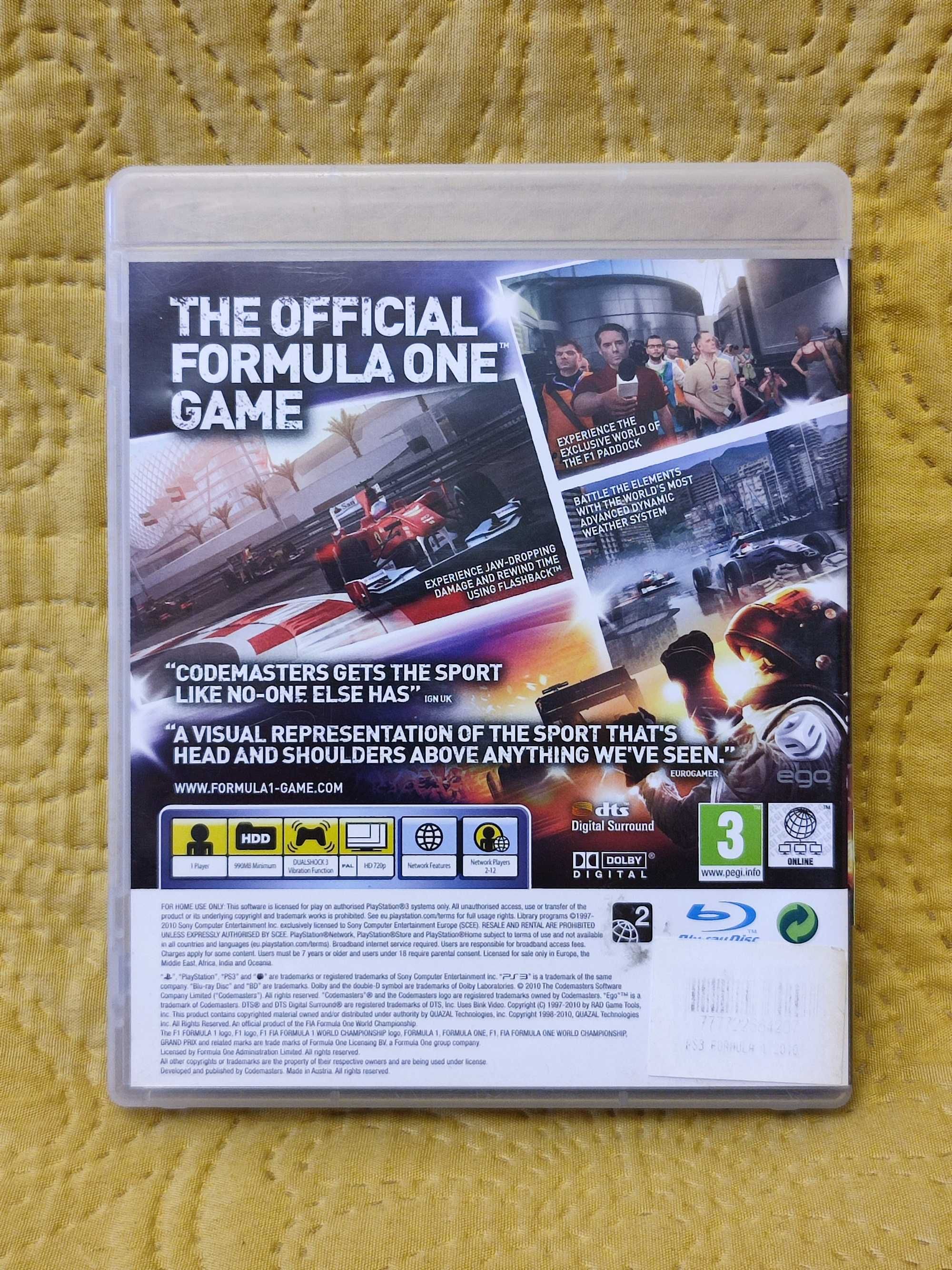 Gra F1 2010 Formula 1 na konsolę PlayStation 3 - PS3