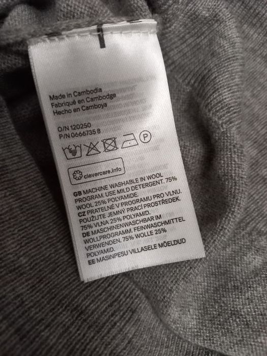 H&m шерстяной пуловер свободного фасона, С-М