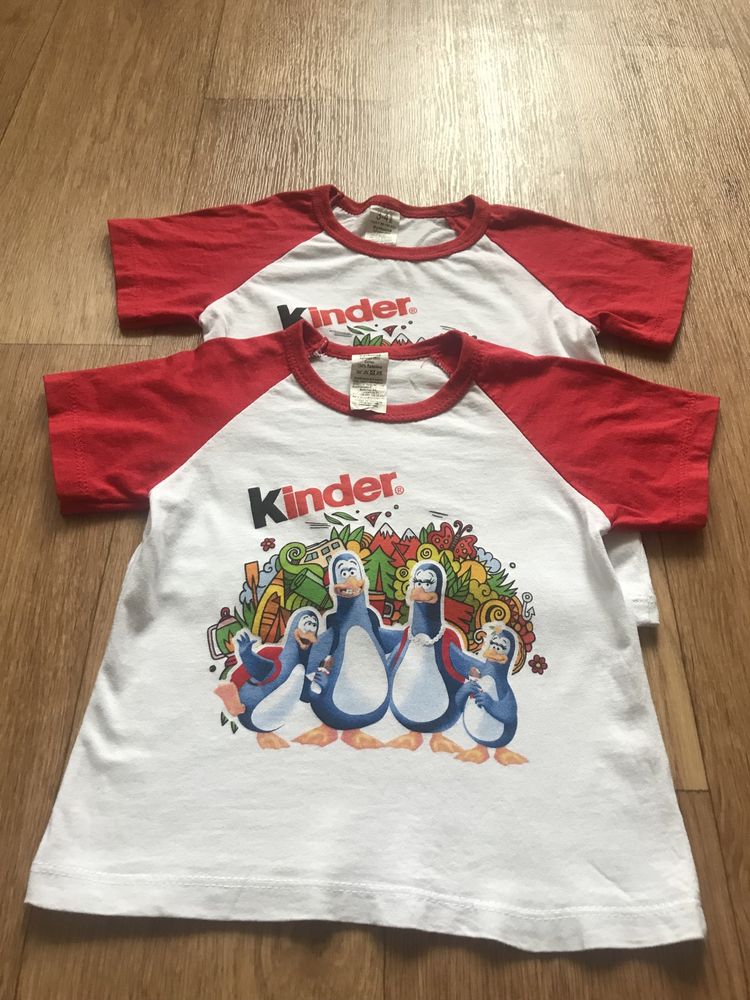 Продам две детские футболки kinder, в комплекте.