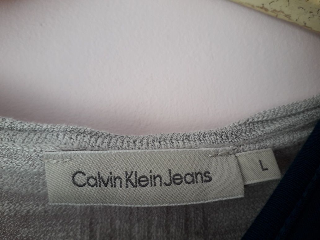 Sweter szary, cardigan Calvin Klein rozm. L