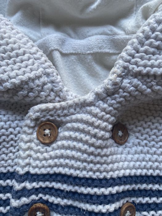 Bluza granatowo- biała paski Mark&Spencer