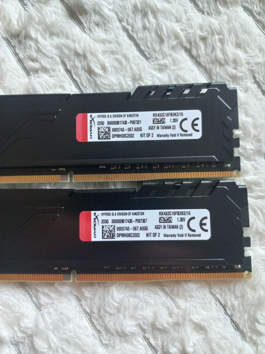 Оперативна пам'ять kit 16gb (2х8) ddr4 3200 Kingston Fury