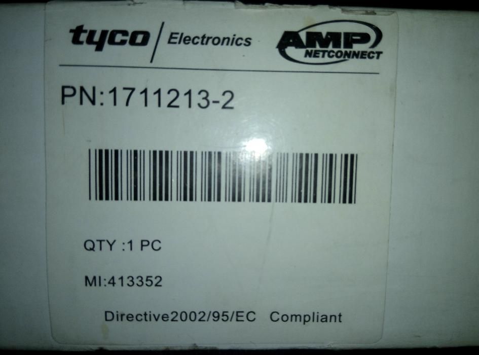 Патч панель AMP UTP RJ45 телефонная кат.3 25-порт.19" 1U