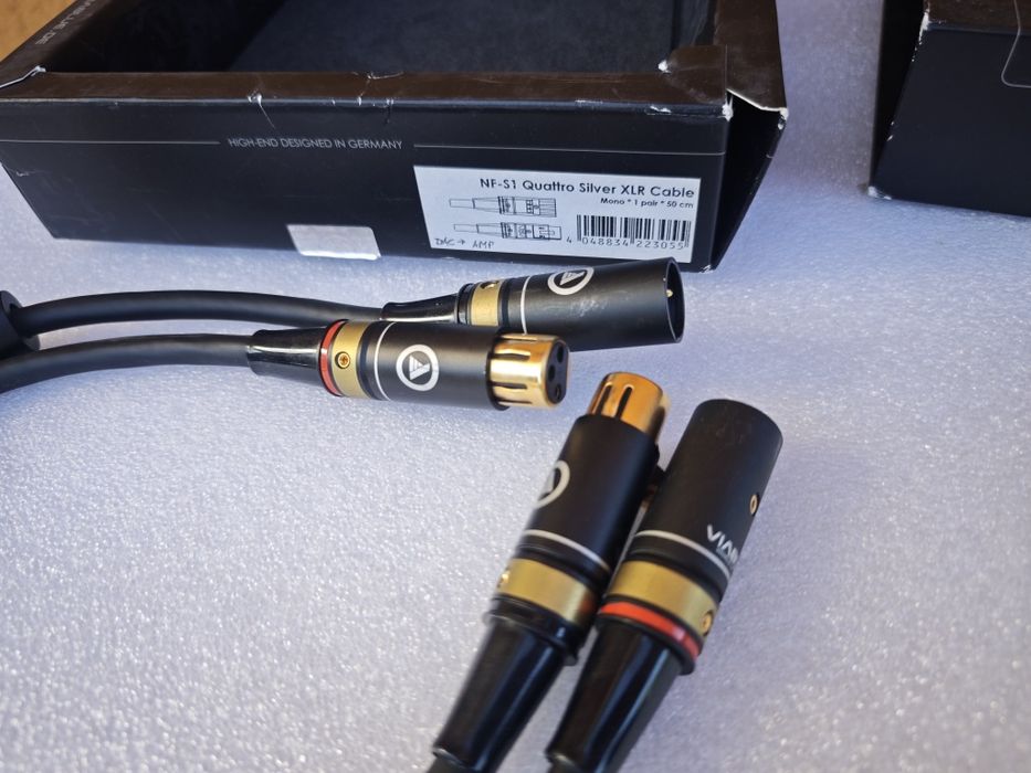 Audioplan MusiCable UIC 88B, Viablue NF-SI Silver Quatro XLR міжблочні