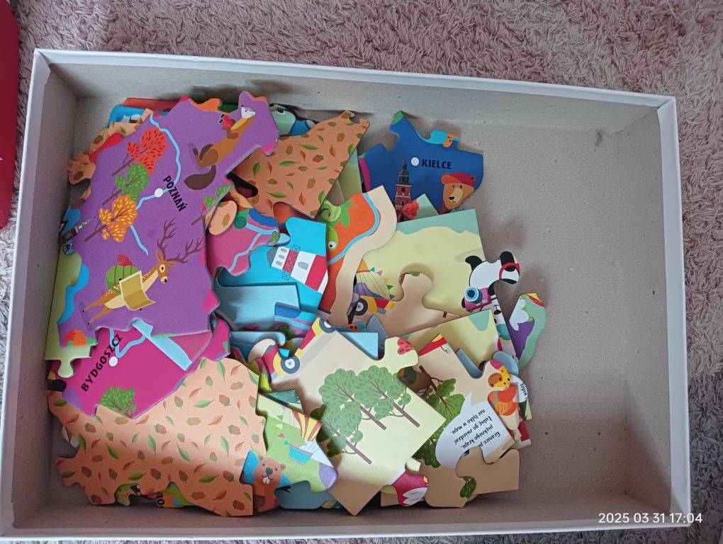 Puzzle mapa polski 4+