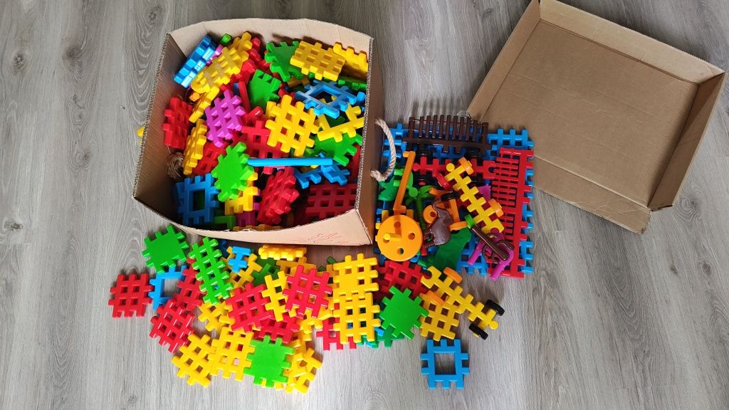 Klocki wafle marioinex ponad 200 elementów