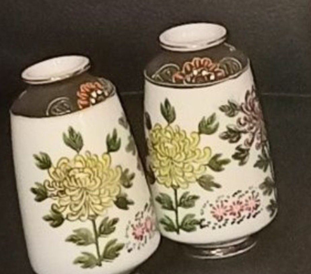 Винтажные фарфоровые вазочки, Япония