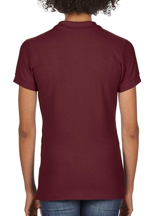 Koszulka polo damska GILDAN Pique Premium burgund XL